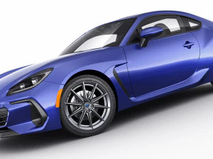 subaru brz 2021 with interior 3D Model