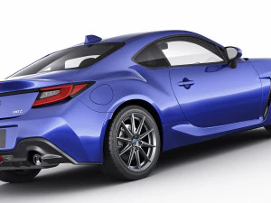 subaru brz 2021 with interior 3D Model