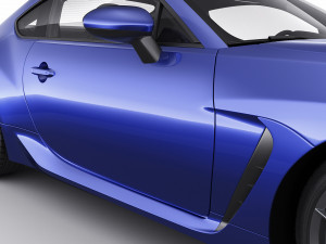 subaru brz 2021 with interior Modelo 3D