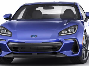 subaru brz 2021 with interior 3D Model