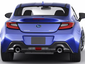 subaru brz 2021 with interior 3D Model