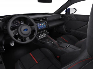 subaru brz 2021 with interior 3D Model