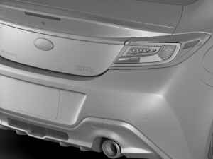 subaru brz 2021 with interior Modelo 3D