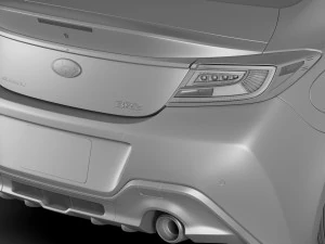 subaru brz 2021 with interior 3D Model