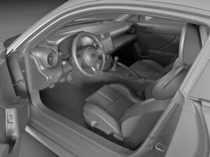 subaru brz 2021 with interior 3D Model