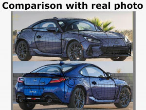 subaru brz 2021 with interior 3D Model