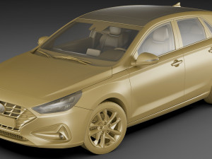 hyundai i30 2020 3D Модель