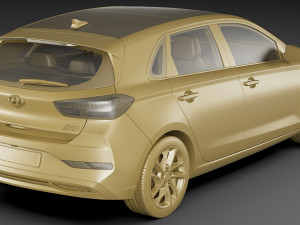 hyundai i30 2020 3D Модель