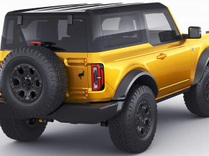 suv retr&ocirc; moderno 2021 2 portas 4 portas Modelo 3D