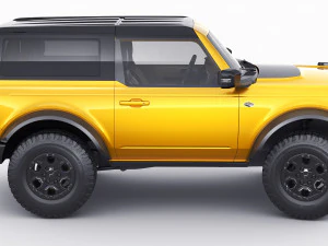 suv retr&ocirc; moderno 2021 2 portas 4 portas Modelo 3D