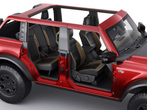 suv retr&ocirc; moderno 2021 2 portas 4 portas Modelo 3D