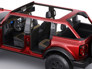 modern retro suv 2021 2-door 4-door 3D Model
