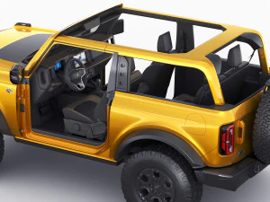 suv retr&ocirc; moderno 2021 2 portas 4 portas Modelo 3D