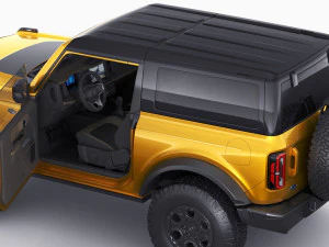 suv retr&ocirc; moderno 2021 2 portas 4 portas Modelo 3D