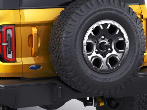 suv retr&ocirc; moderno 2021 2 portas 4 portas Modelo 3D