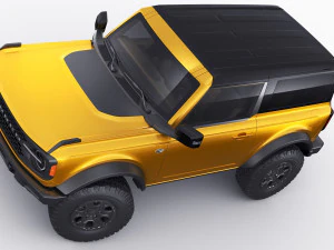 suv retr&ocirc; moderno 2021 2 portas 4 portas Modelo 3D