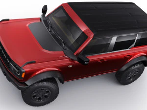 suv retr&ocirc; moderno 2021 2 portas 4 portas Modelo 3D