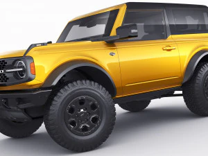 suv retr&ocirc; moderno 2021 2 portas 4 portas Modelo 3D