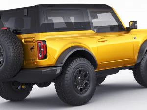 suv retr&ocirc; moderno 2021 2 portas 4 portas Modelo 3D