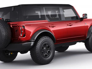 suv retr&ocirc; moderno 2021 2 portas 4 portas Modelo 3D