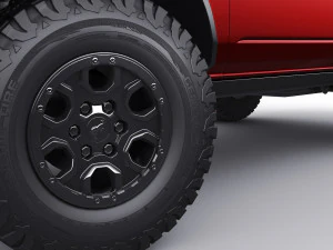 suv retr&ocirc; moderno 2021 2 portas 4 portas Modelo 3D