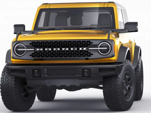 suv retr&ocirc; moderno 2021 2 portas 4 portas Modelo 3D