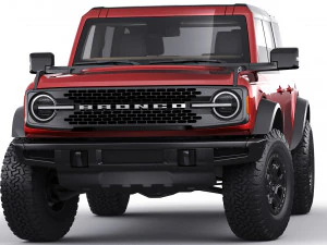 suv retr&ocirc; moderno 2021 2 portas 4 portas Modelo 3D