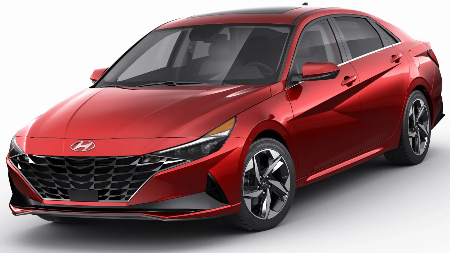 hyundai elantra 2021 3D Model .c4d .max .obj .3ds .fbx .stl .blend