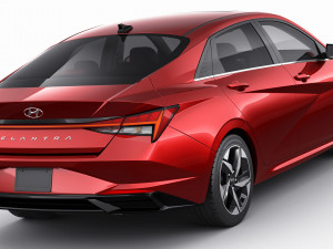 hyundai elantra 2021 3D 模型