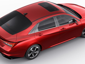hyundai elantra 2021 3D 模型