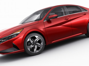 hyundai elantra 2021 3D 模型