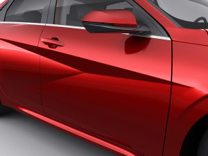 hyundai elantra 2021 3D 模型