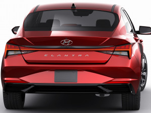 hyundai elantra 2021 3D 模型