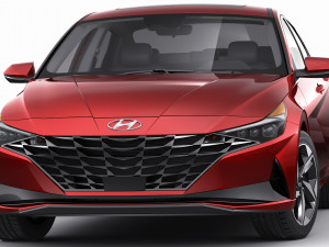 hyundai elantra 2021 3D 模型