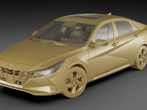 hyundai elantra 2021 3D 模型