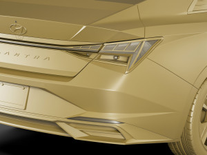 hyundai elantra 2021 3D 模型