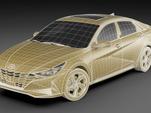 hyundai elantra 2021 3D 模型