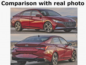 hyundai elantra 2021 3D 模型