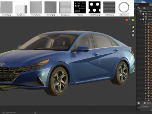 hyundai elantra 2021 3D 模型
