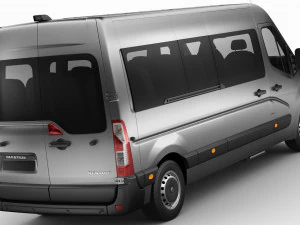 renault master bus l3h2 2019 3D Model