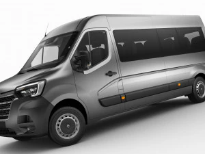 renault master bus l3h2 2019 3D Model