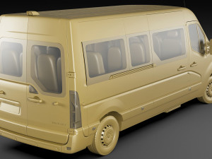 renault master bus l3h2 2019 Model 3D