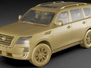 nissan patrol 2020 3Dモデル