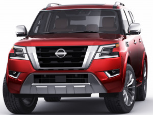 nissan armada 2021 3D Model