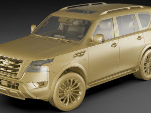 nissan armada 2021 3D Model