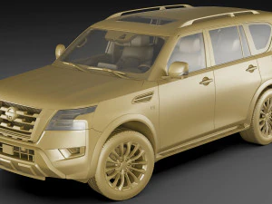 nissan armada 2021 3D Model