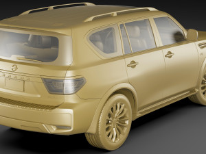 nissan armada 2021 3D Model