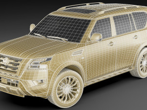 nissan armada 2021 3D Model