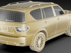 nissan armada 2021 3D Model