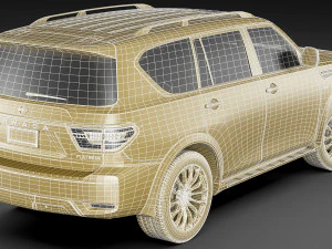 nissan armada 2021 3D Model